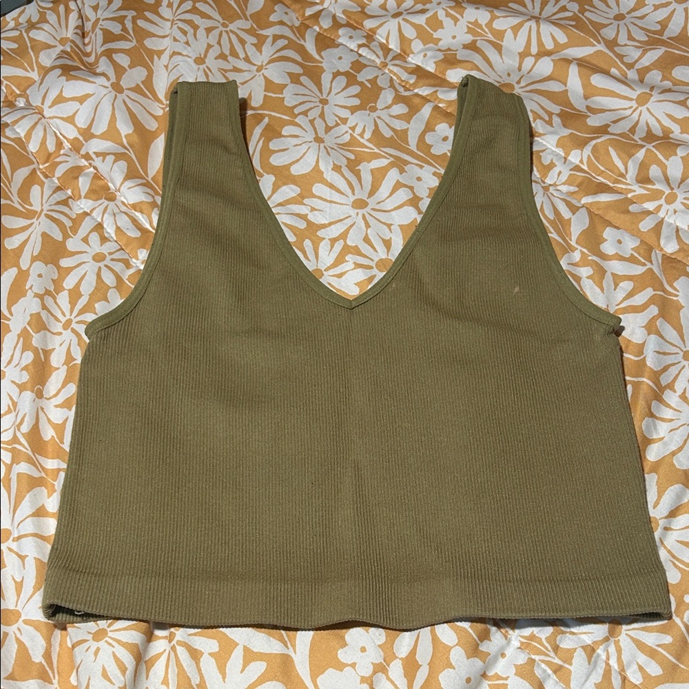 Green Crop Tank